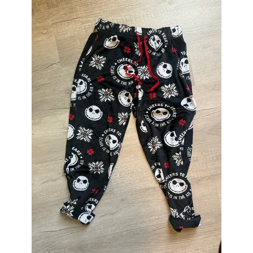 Disney Nightmare‎ Before Christmas Women's cuffed sleep pants joggers small - Picture 4 of 8